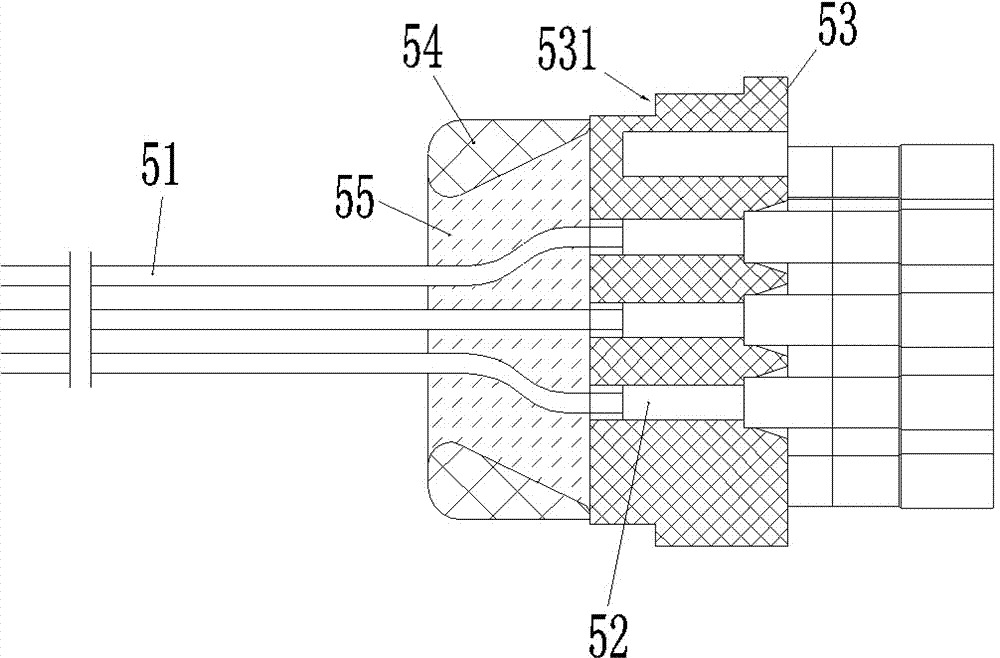 Underwater plug-pull connector and preparation method thereof