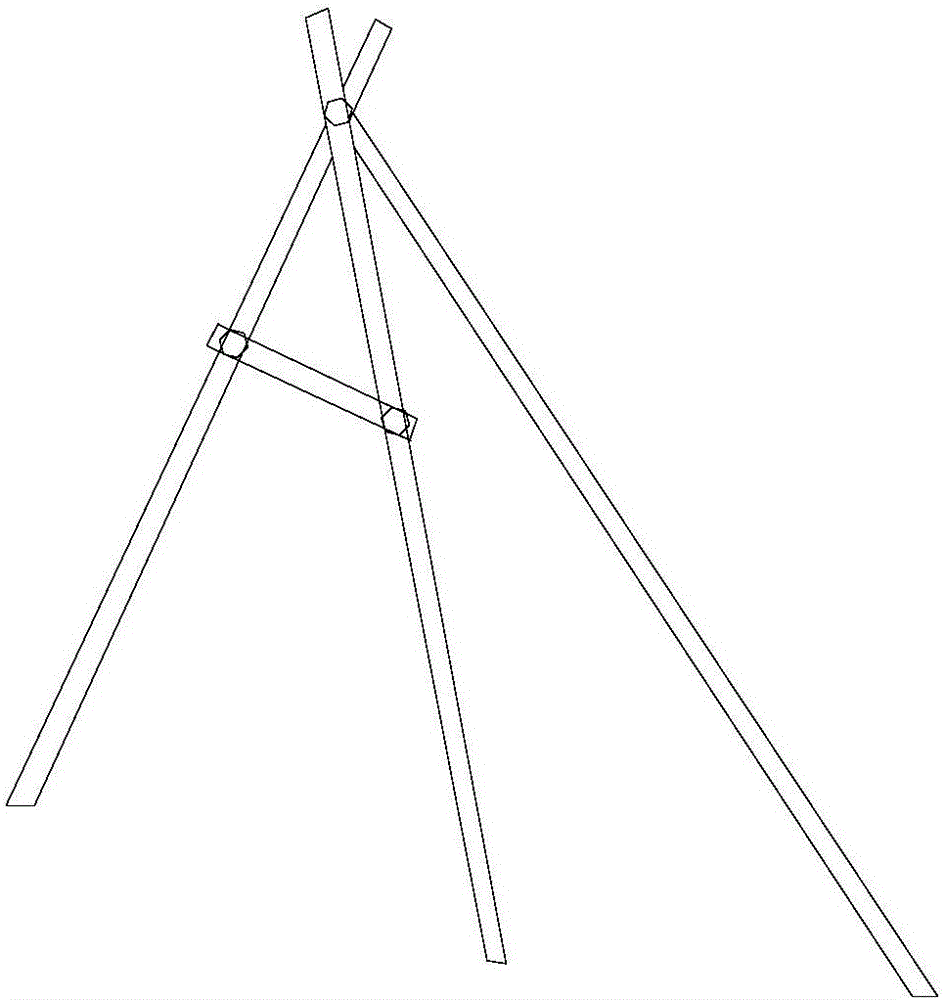 Dragon fruit row type planting rack and construction method thereof