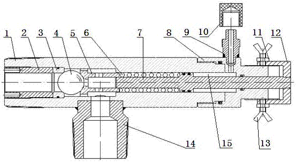 An oil well casing pressure control device