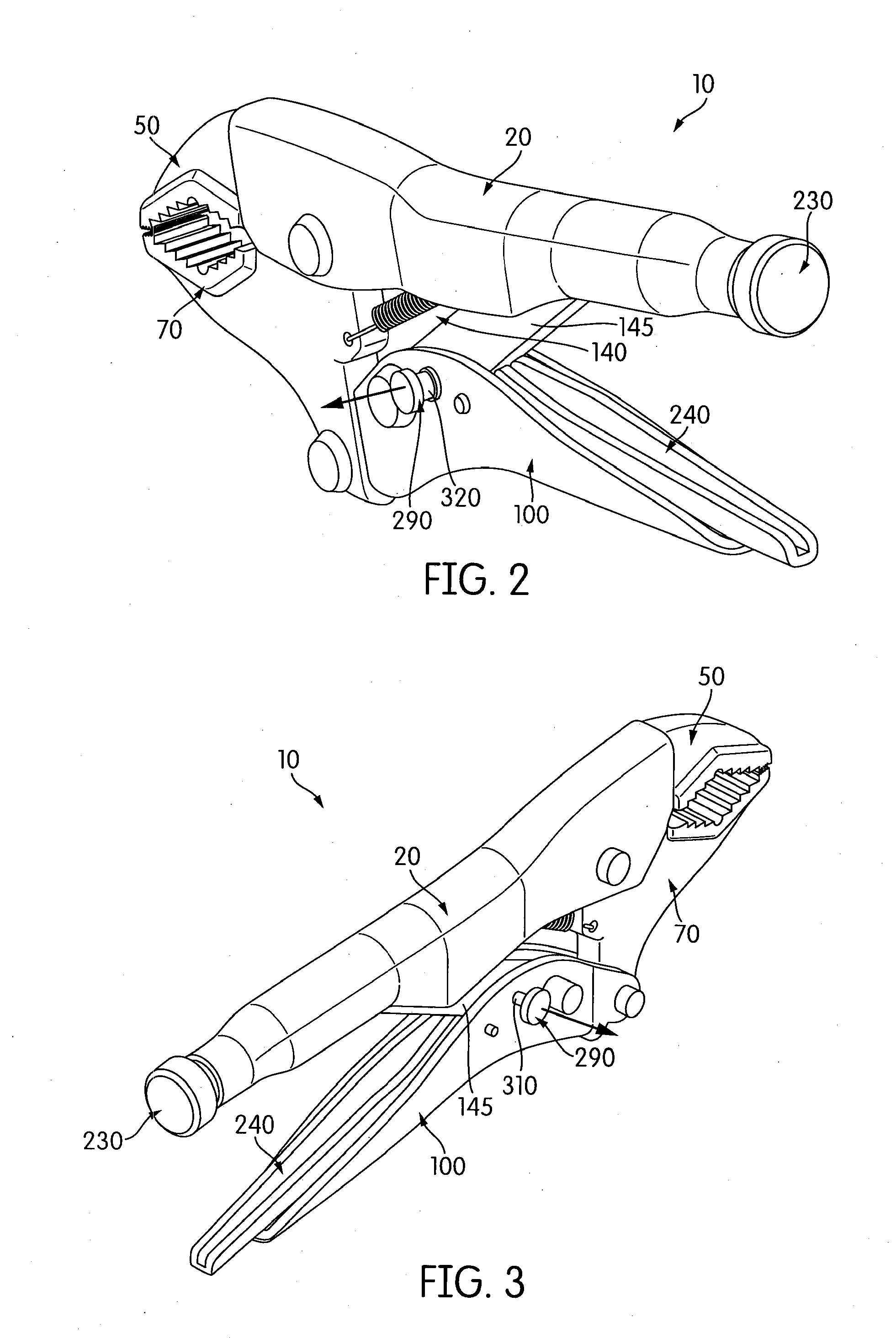 Locking pliers with handle locking mechanism