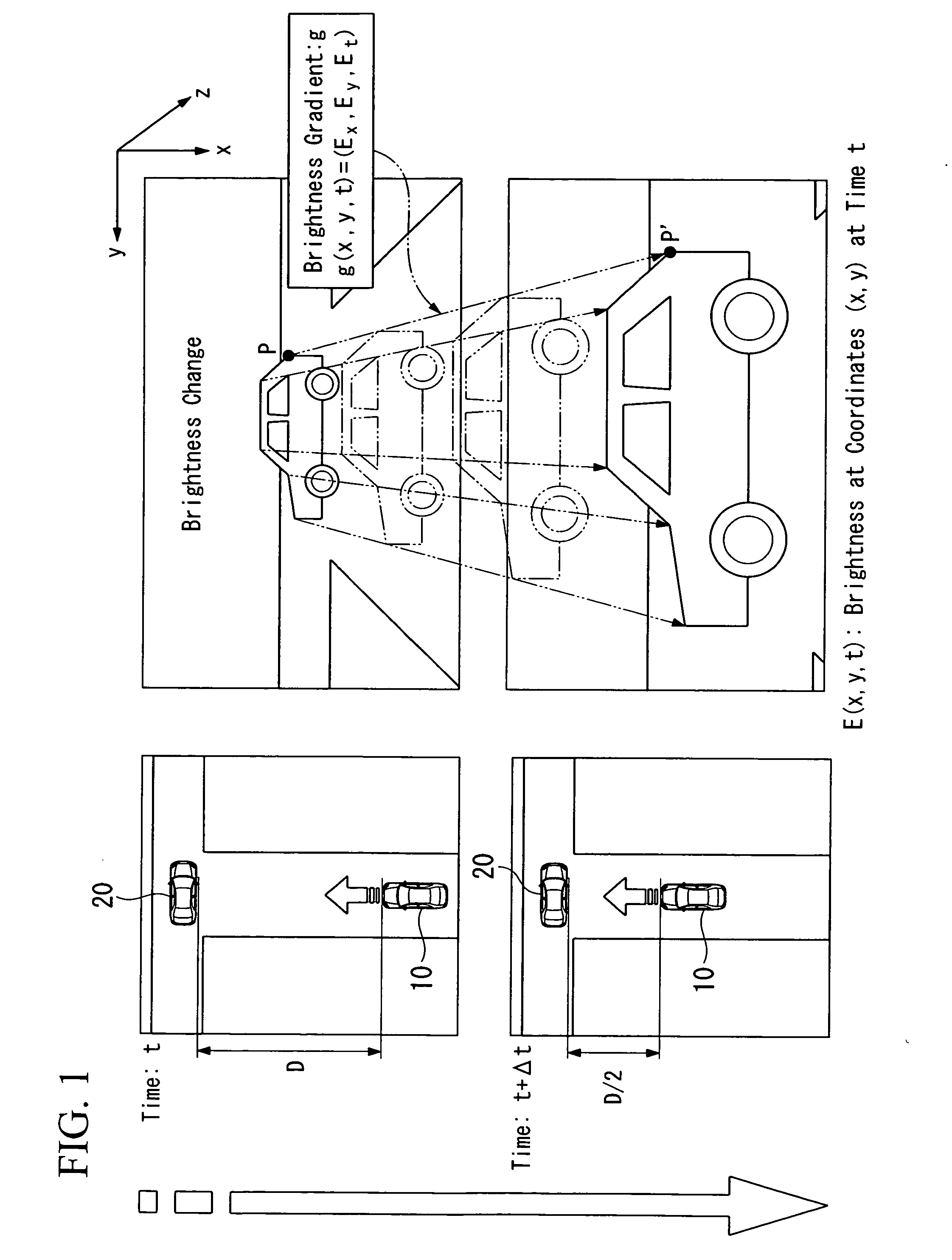 Time-to-contact estimation device and method for estimating time to contact