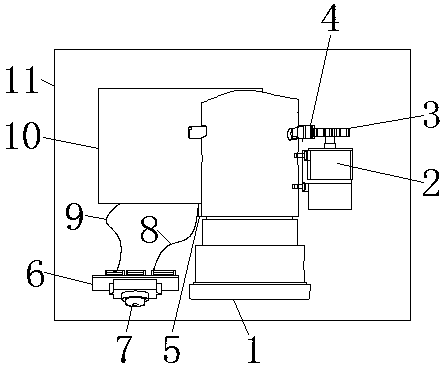 Automatic focusing structure used for intelligent projector