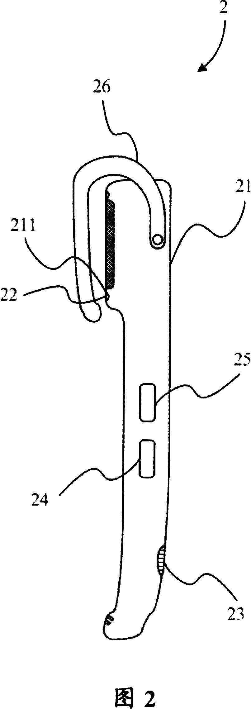 Earphone device capable of communicating with mobile communication equipment