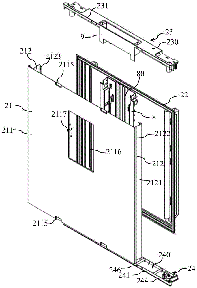 Refrigerating appliance and door for the same