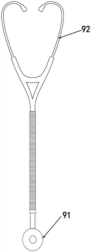 Rubber tube for stethoscope
