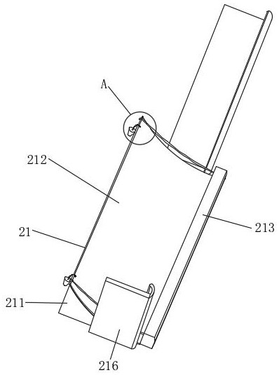 Curtain wall mounting support device for constructional engineering