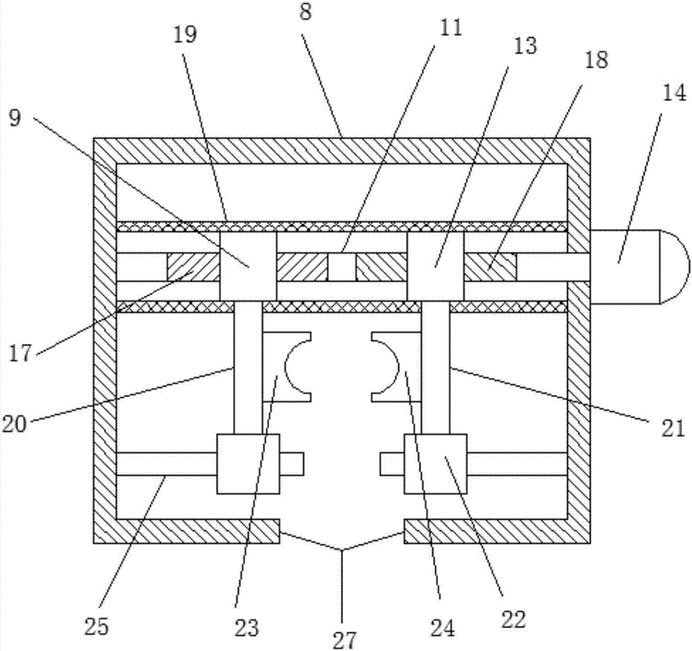 Core pushing mechanism of core taking device for oil exploitation