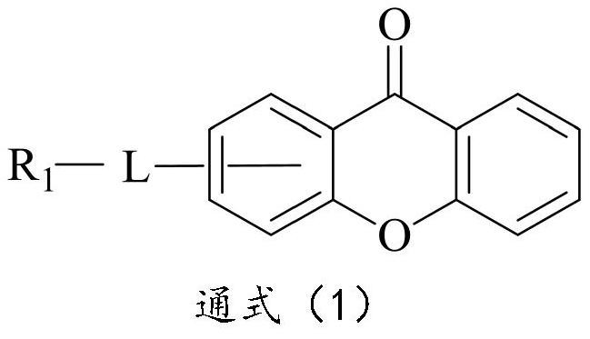 A compound with xanthone as the core, its preparation method and its application in oled