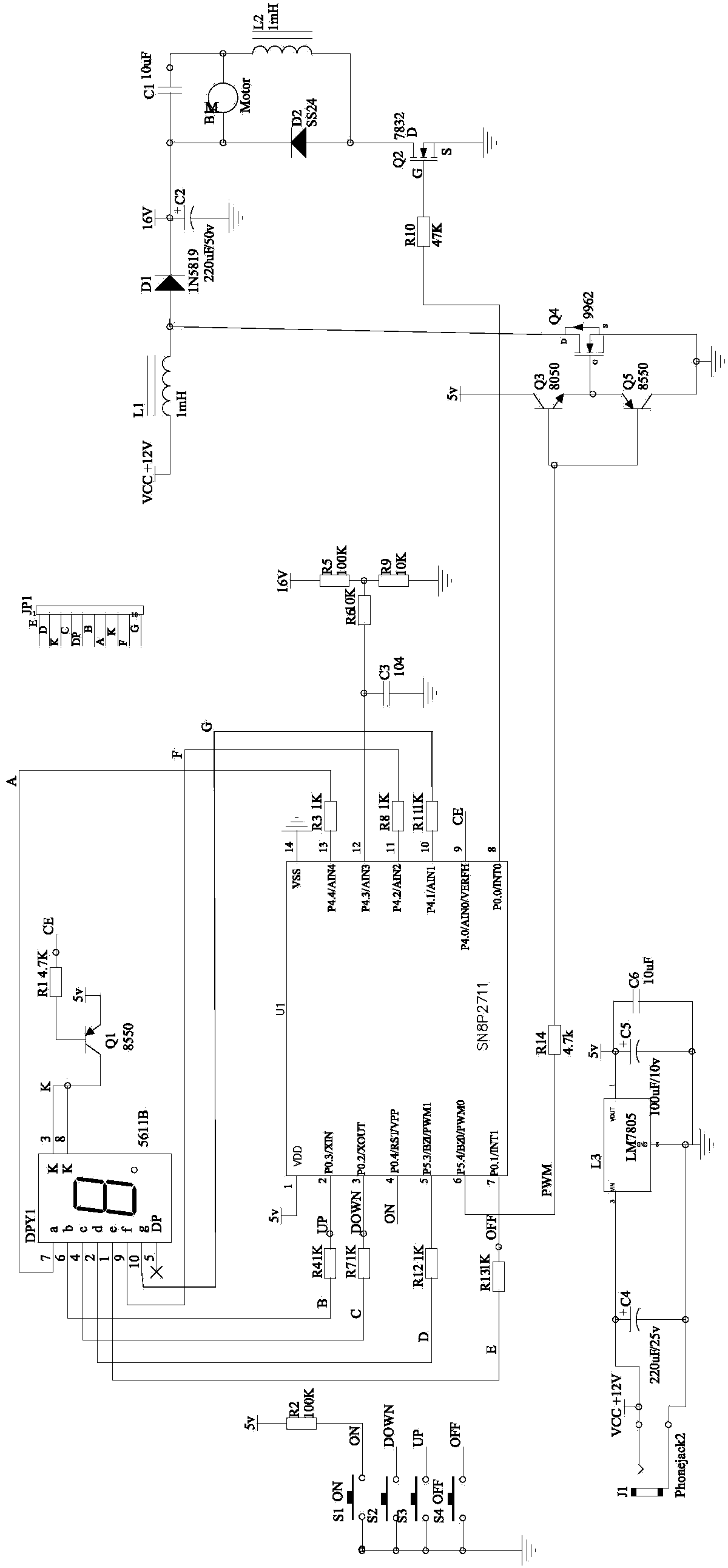 Female adult massage device and adjustment realization method thereof