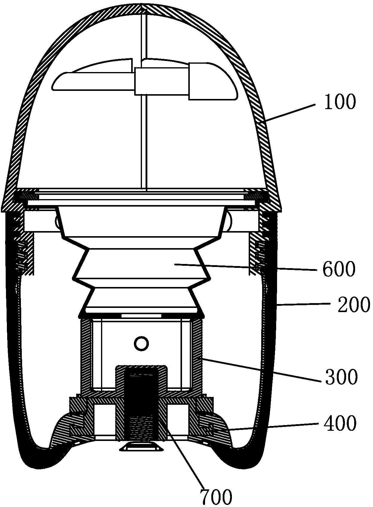 Female adult massage device and adjustment realization method thereof