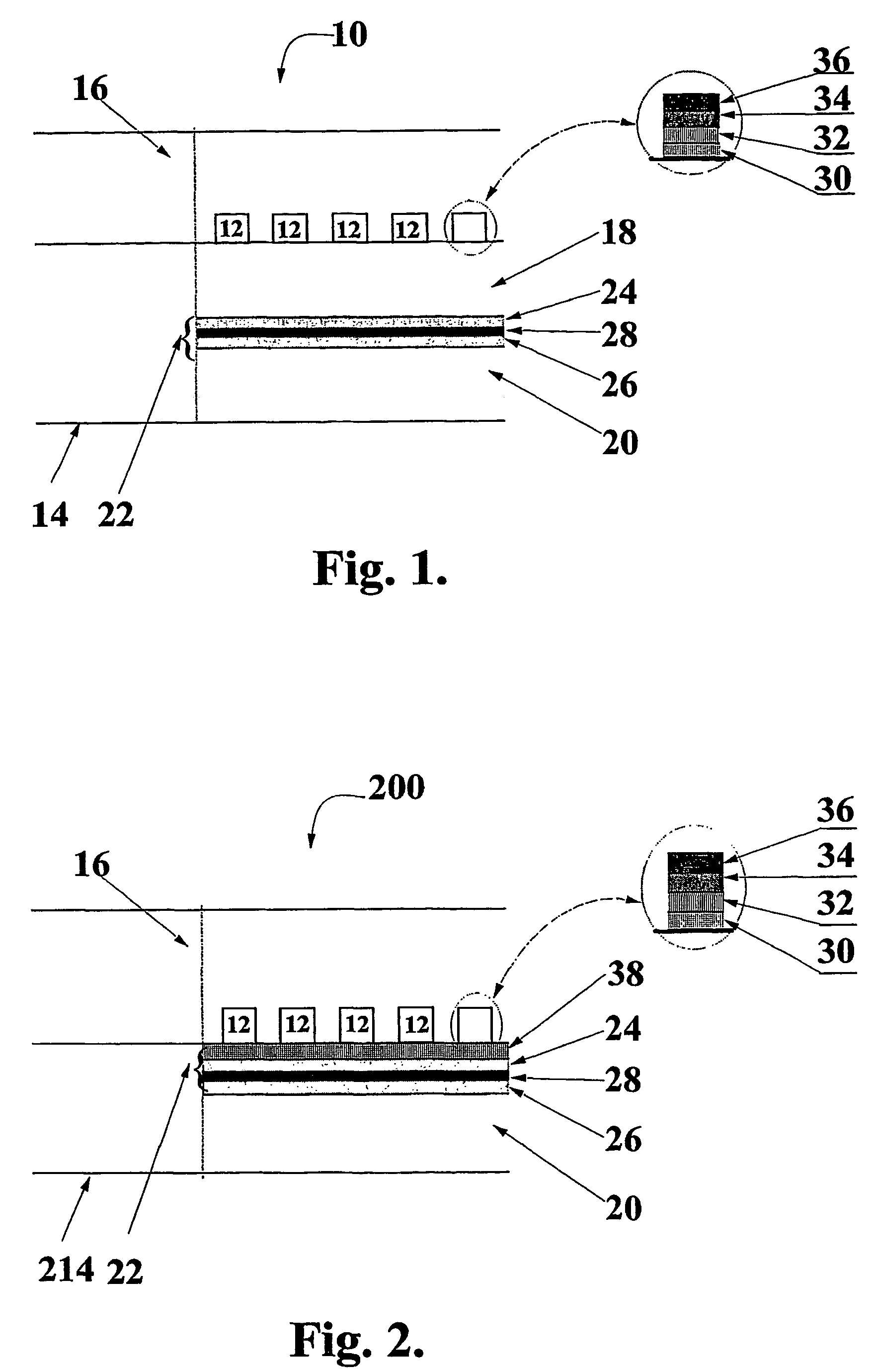 Transparent support for organic light emitting device