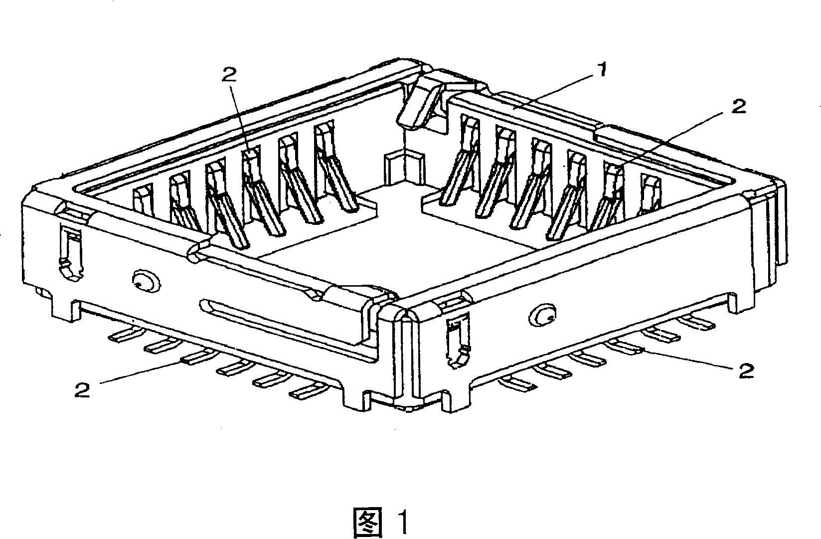 Socket device for electric parts