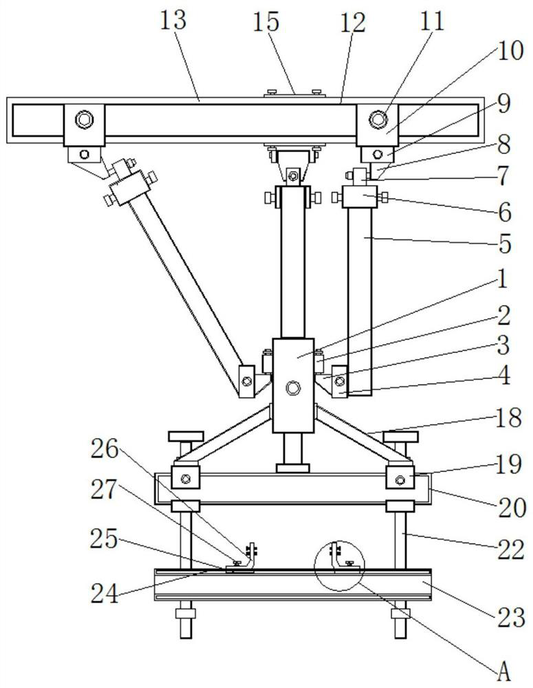 Anti-seismic support and hanger structure assembly used for electromechanical equipment mounting