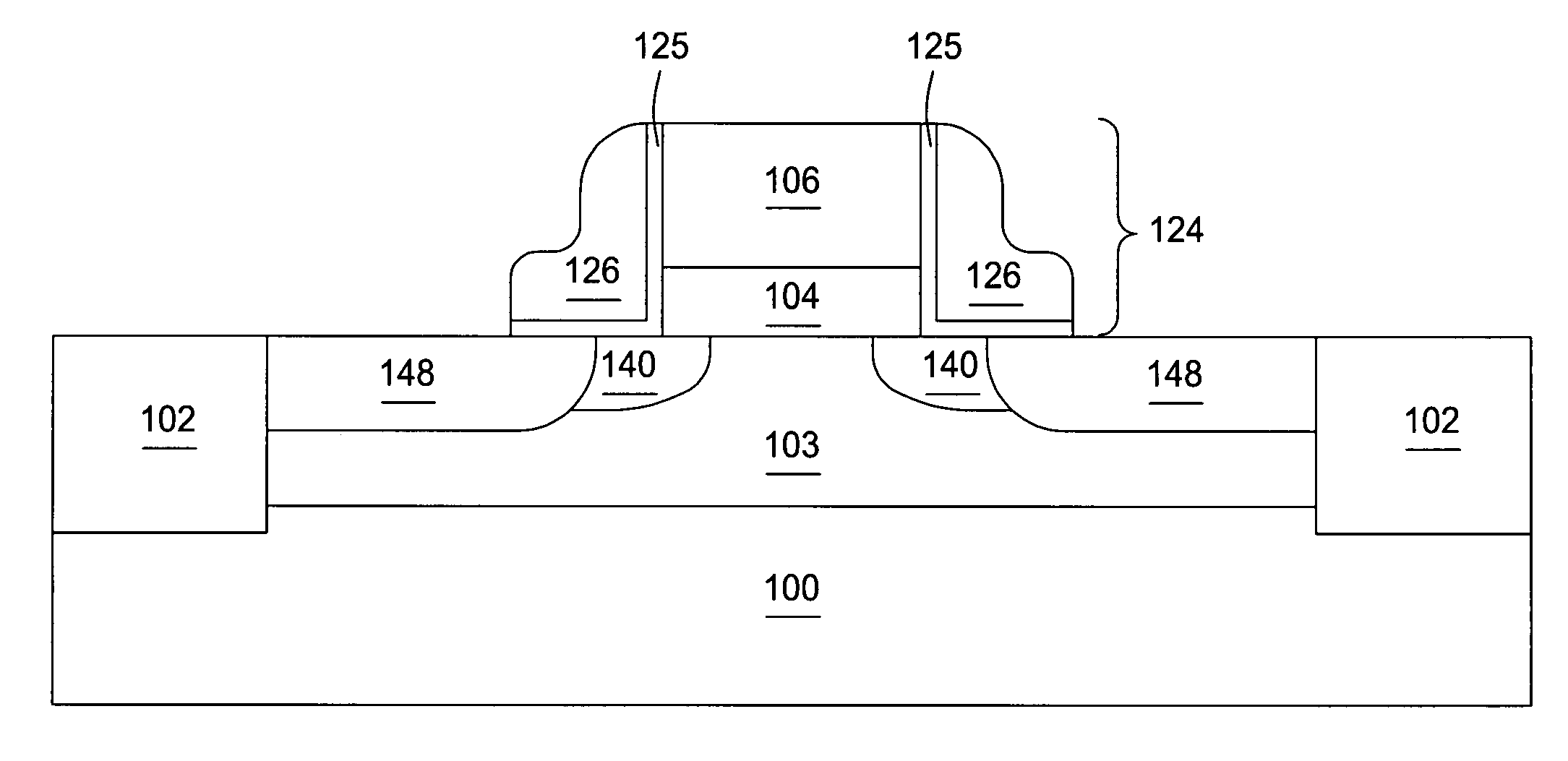 Method for producing gate stack sidewall spacers