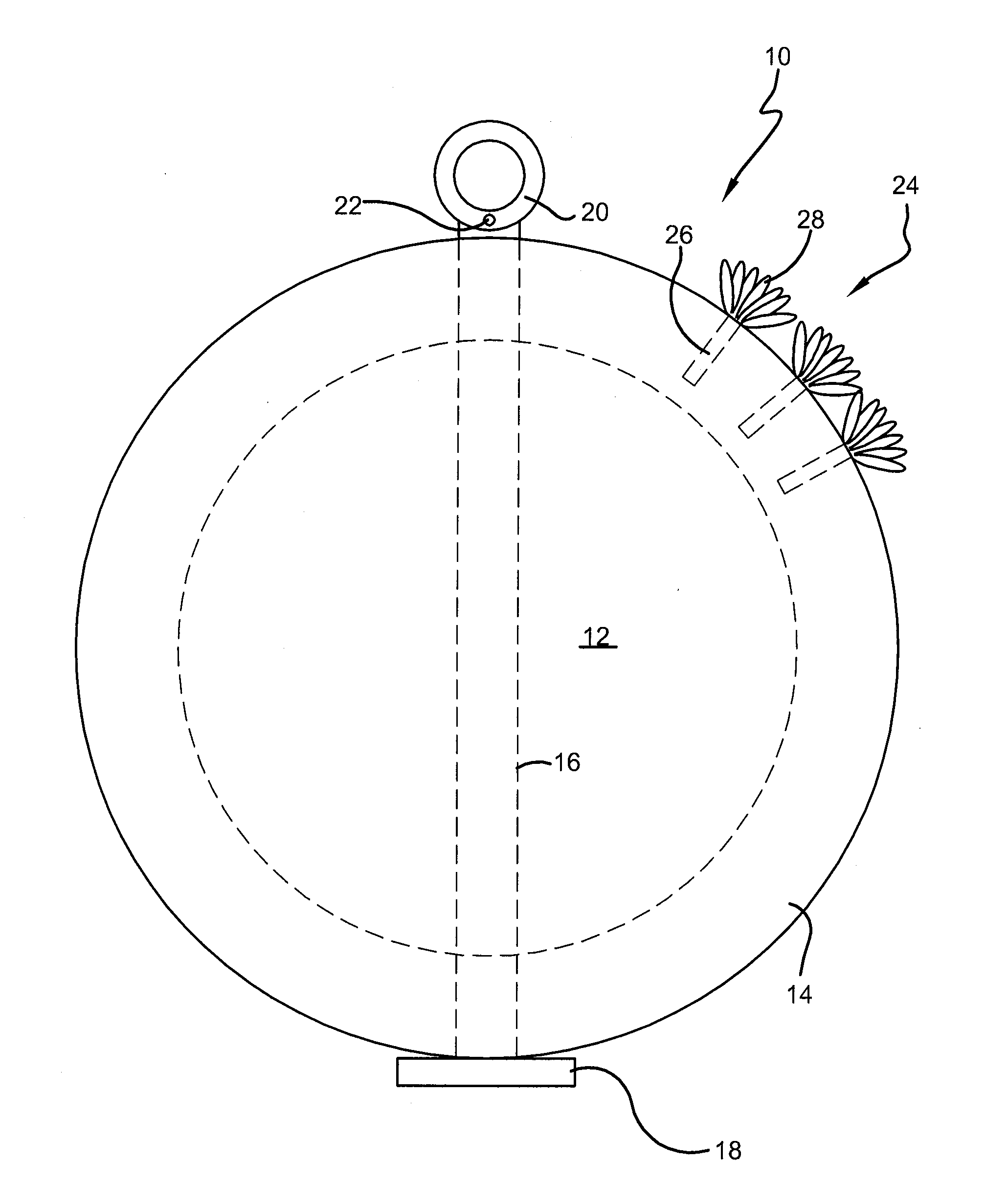 Composite floral sphere