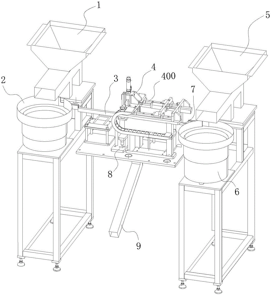 Automatic assembly mechanism for sensitive elements of automobile safety belts