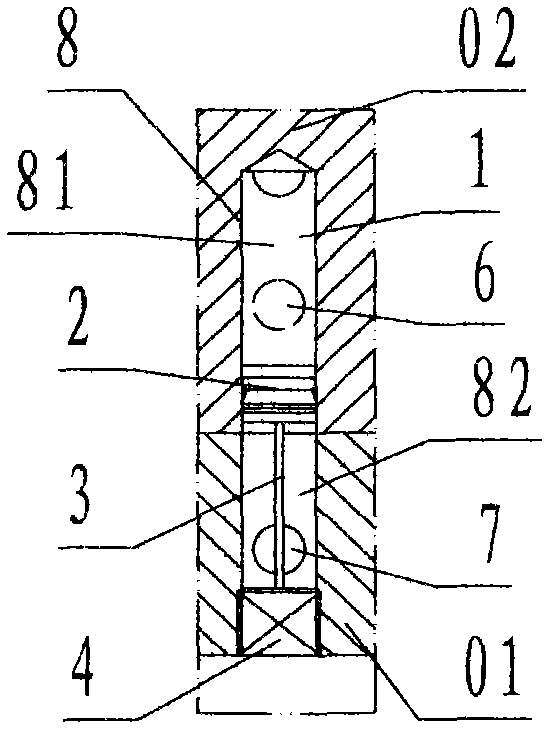 Circuit device of injection mold with single-side inlet and outlet cooling water