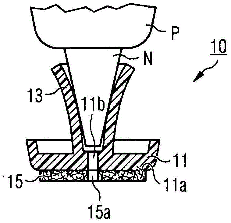 Applicator head, hand-held applicator implement, applicator device and method for manufacturing solar or photovoltaic modules