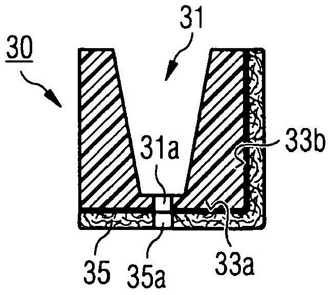 Applicator head, hand-held applicator implement, applicator device and method for manufacturing solar or photovoltaic modules