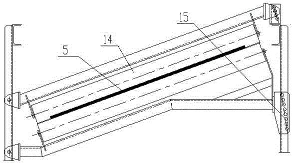 Unequal groove angle curve belt conveyer