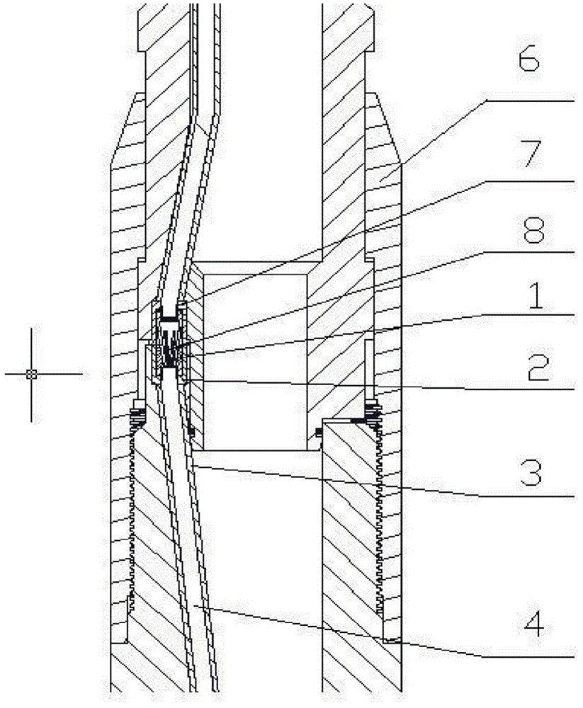 Inserting-connecting torque transmission and electricity transmission split-connecting power drill rod