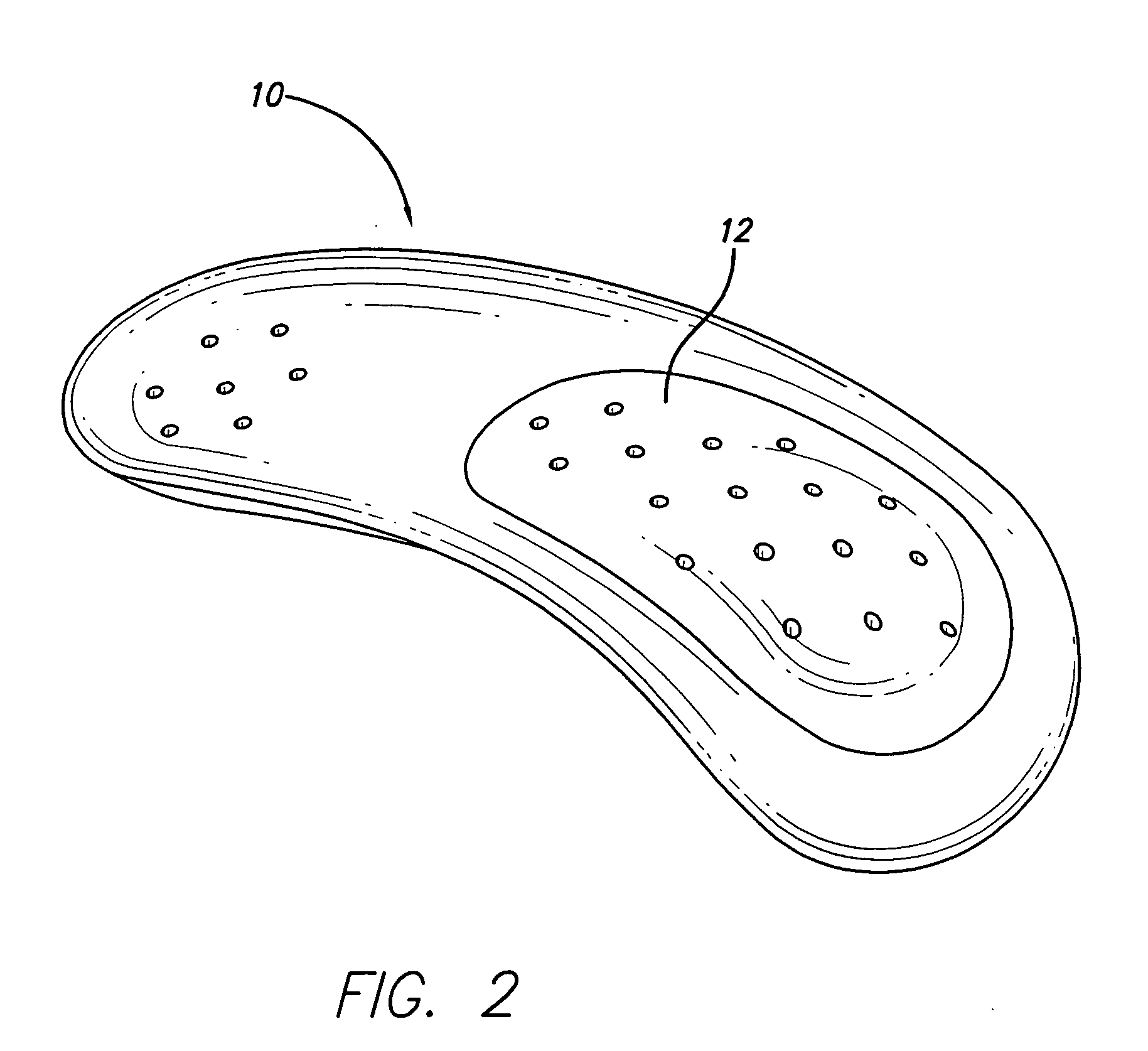 Footwear orthotic with insert