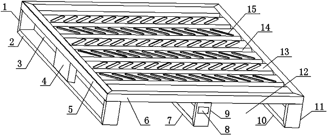 A four-way entry pallet