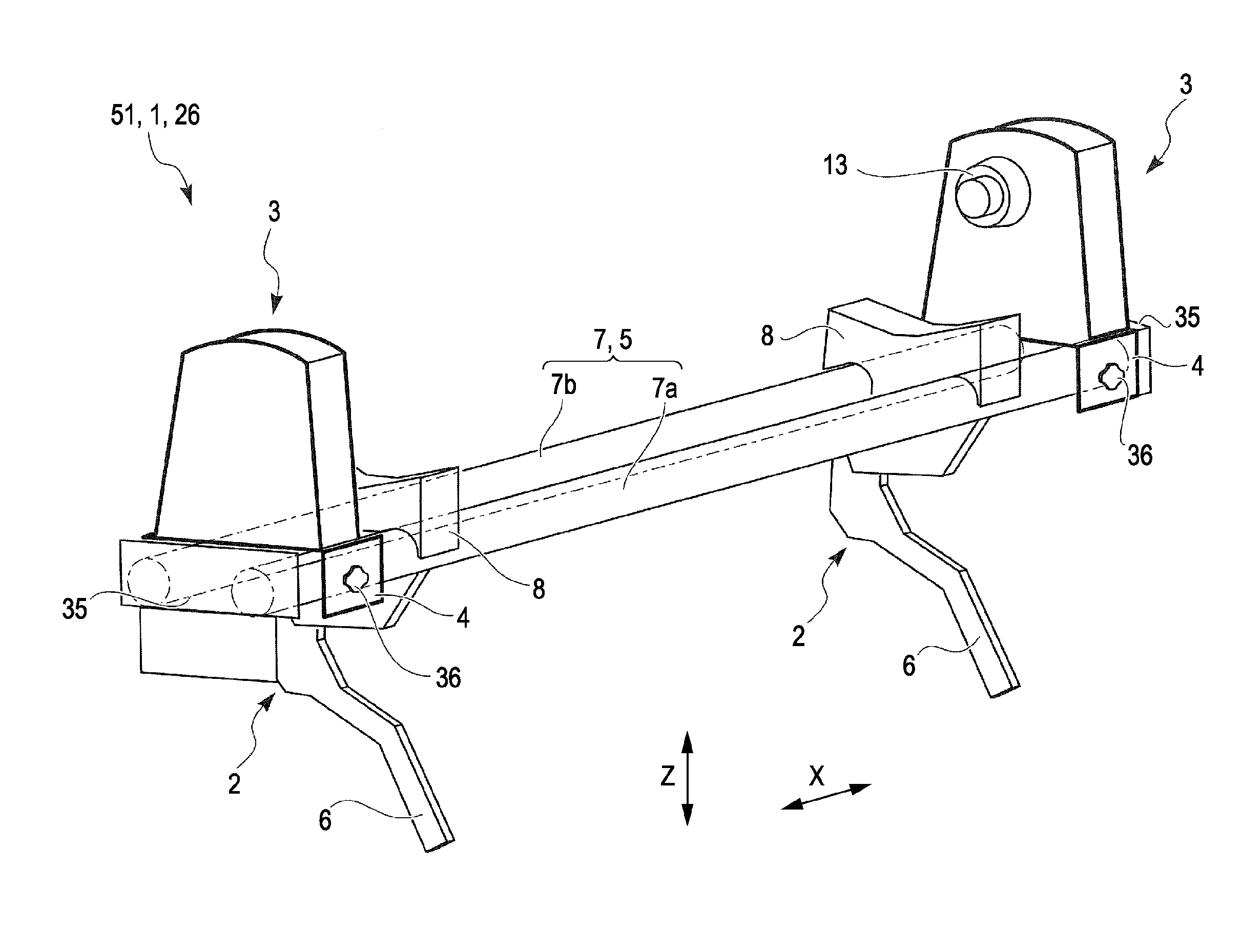 Rolled medium holder device and recording apparatus