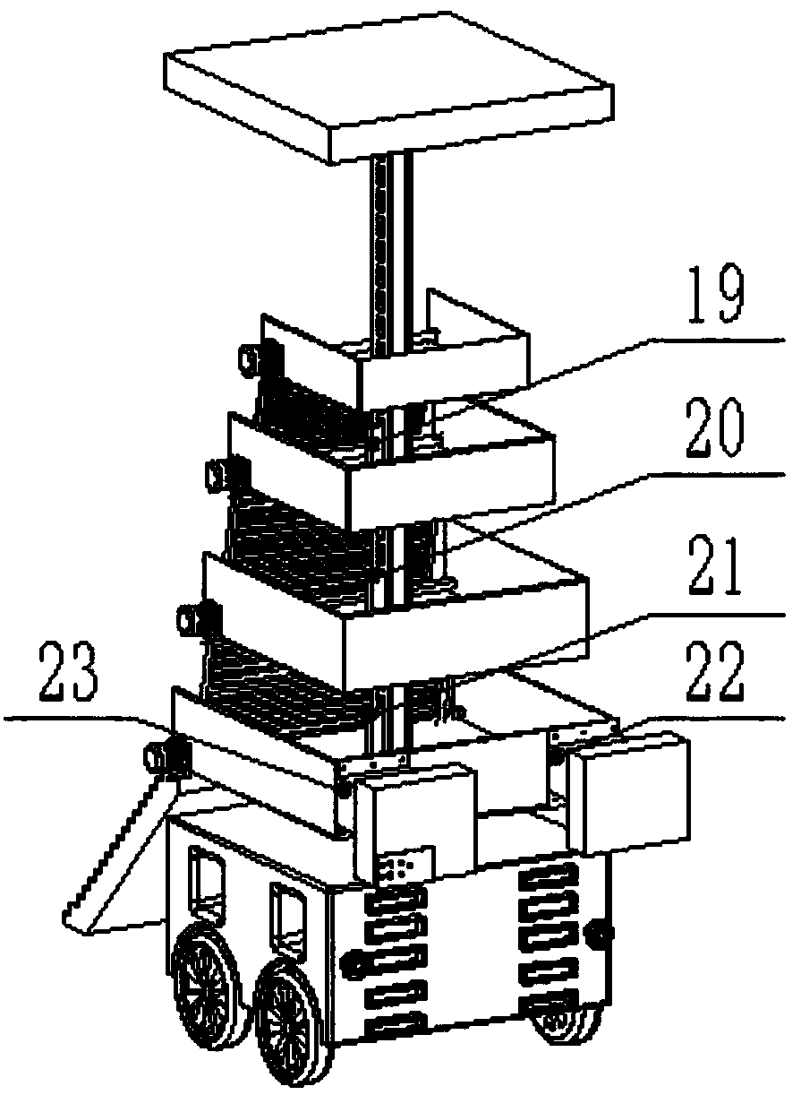 A stacking type moving car parking device for an automobile factory