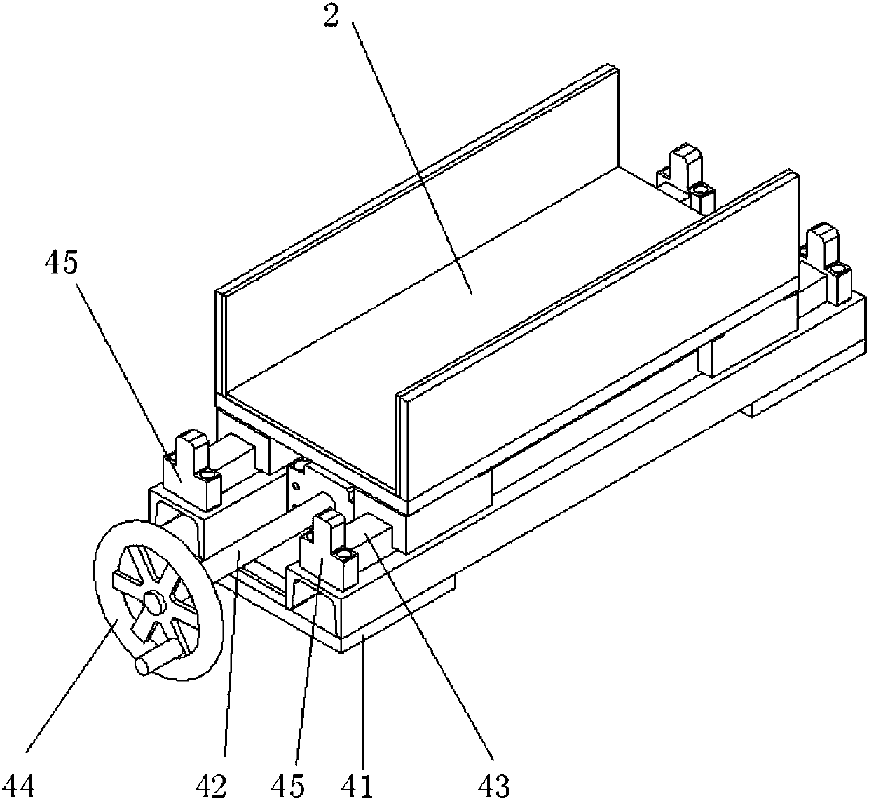 Transformer iron yoke sheet insertion platform