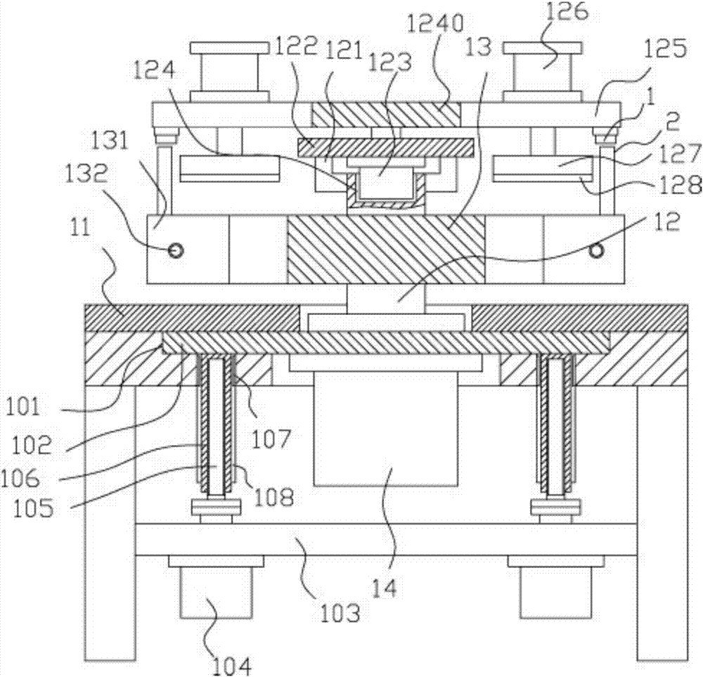 Transferring and lifting rotating mechanism for processing and conveying of cosmetics