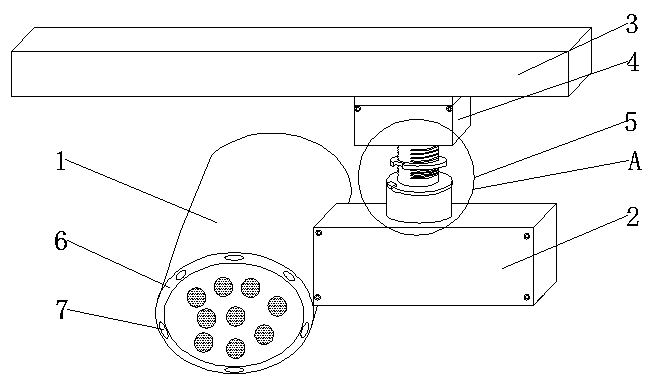 Lifting track lamp realizing light color temperature regulating function