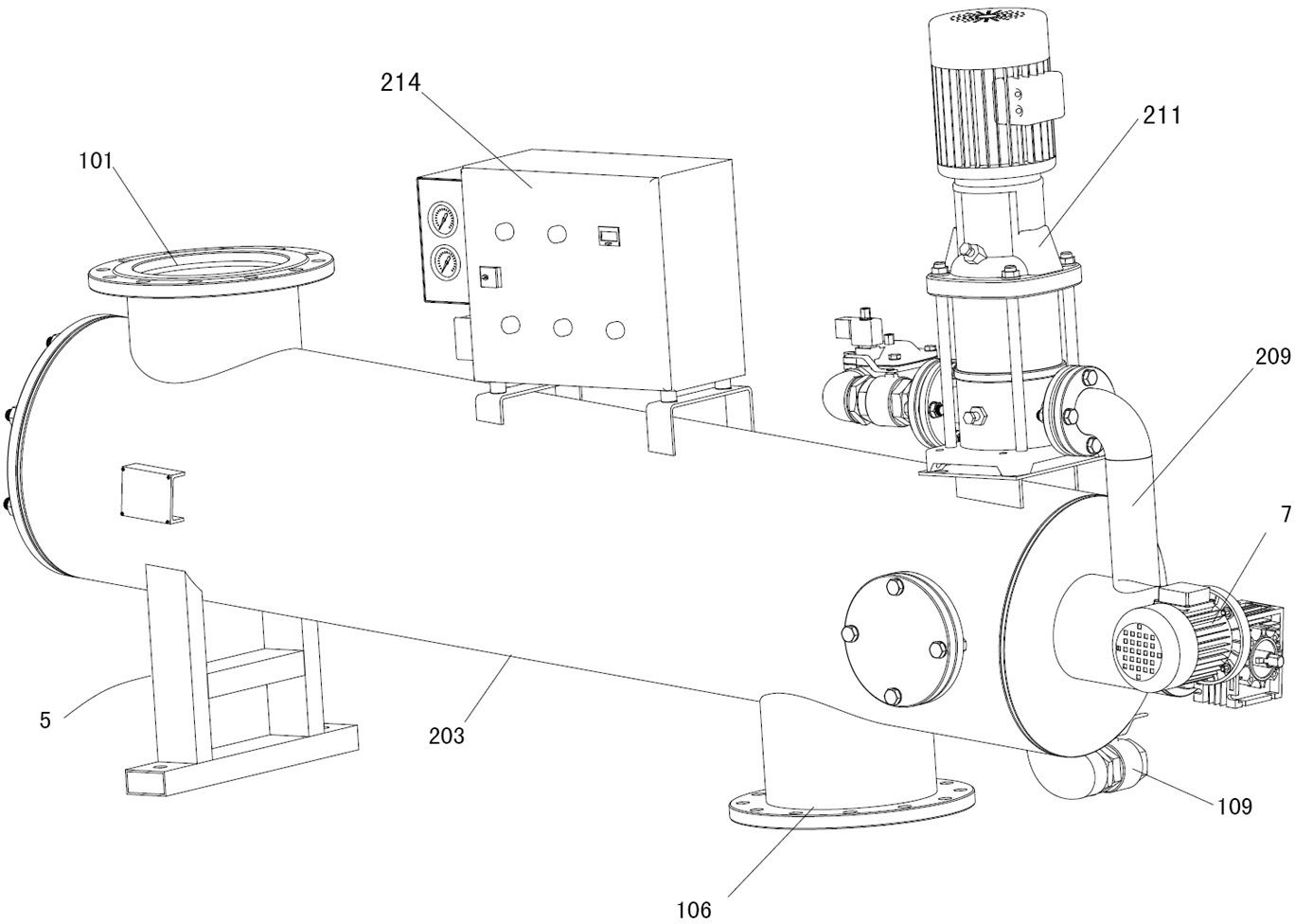 Self-cleaning suction filter