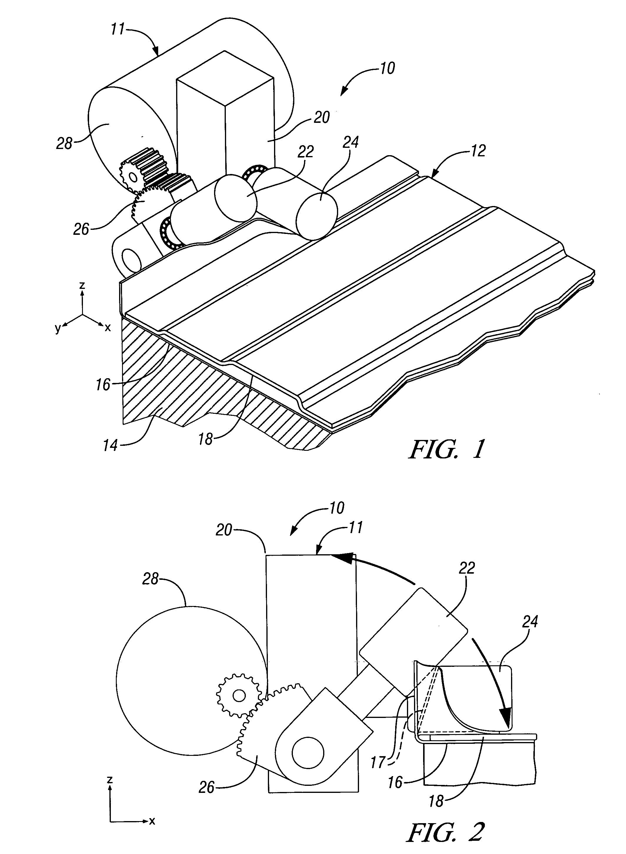 Roller hemming apparatus and method