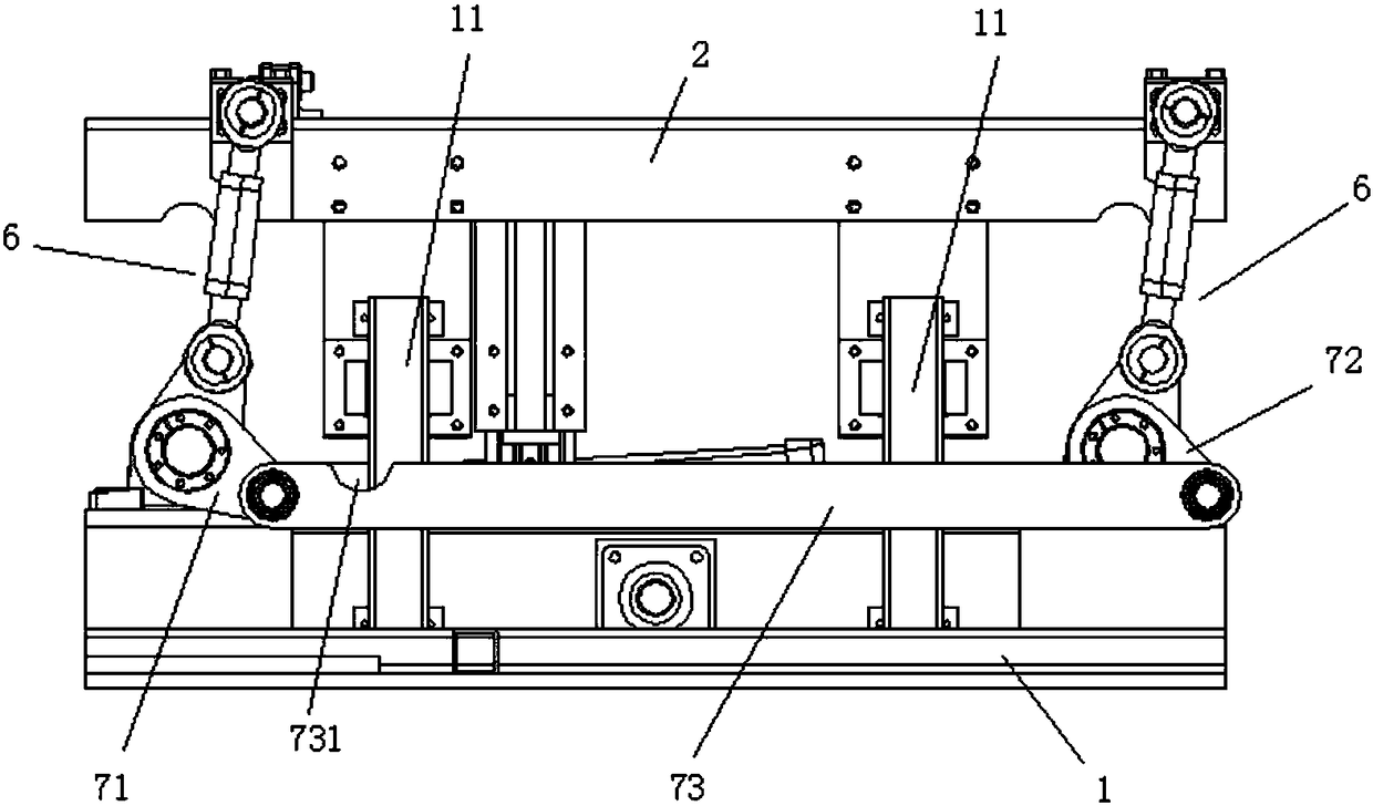 Air grid lifting device and tempered air grid system