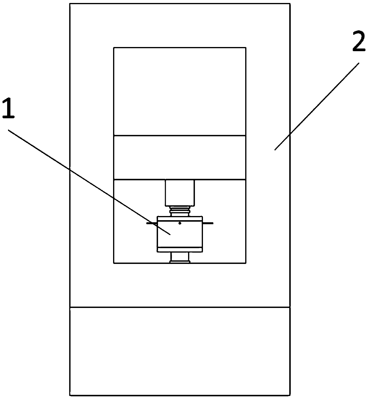 Device and method for measuring micro yield strength of composite material rod