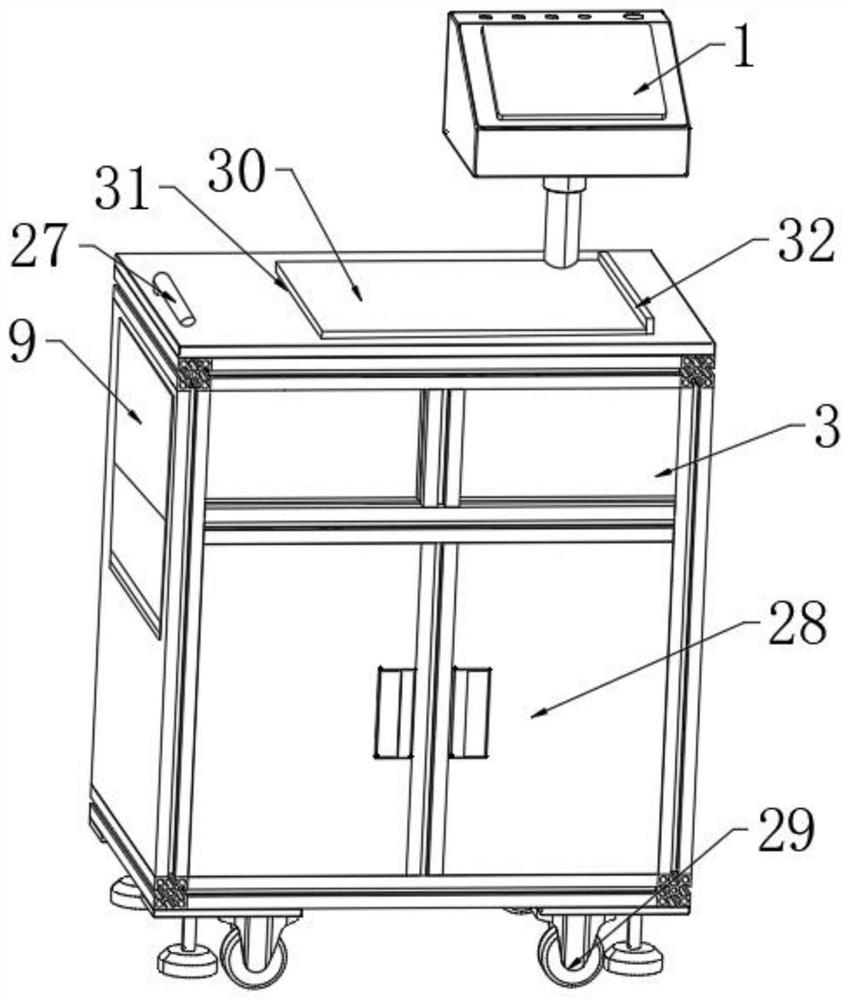 Engineering cost on-site surveying and mapping device