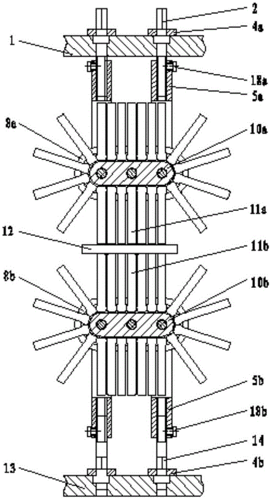 A circulating guide plate device for the ball forming mechanism of a bar rolling machine