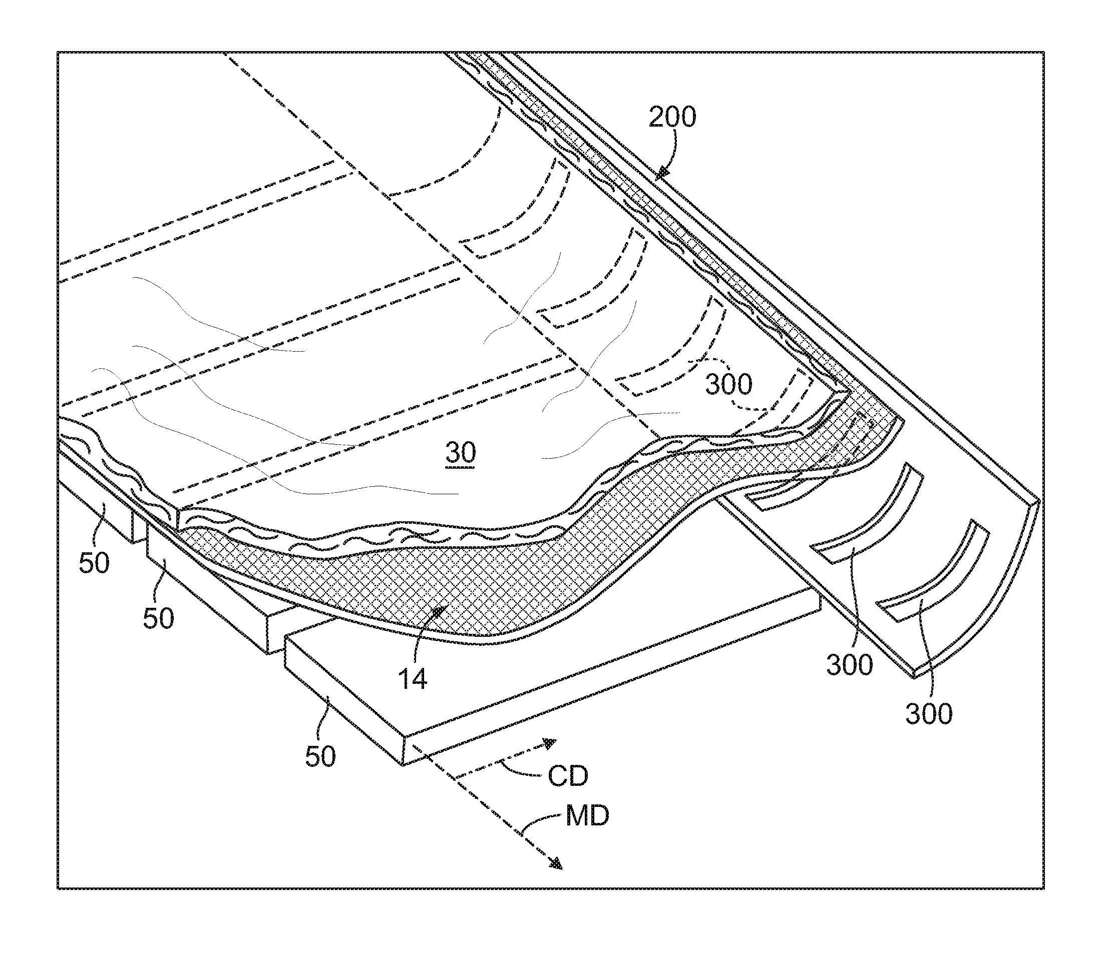 Apparatus for improving basis weight uniformity with deckle wave control