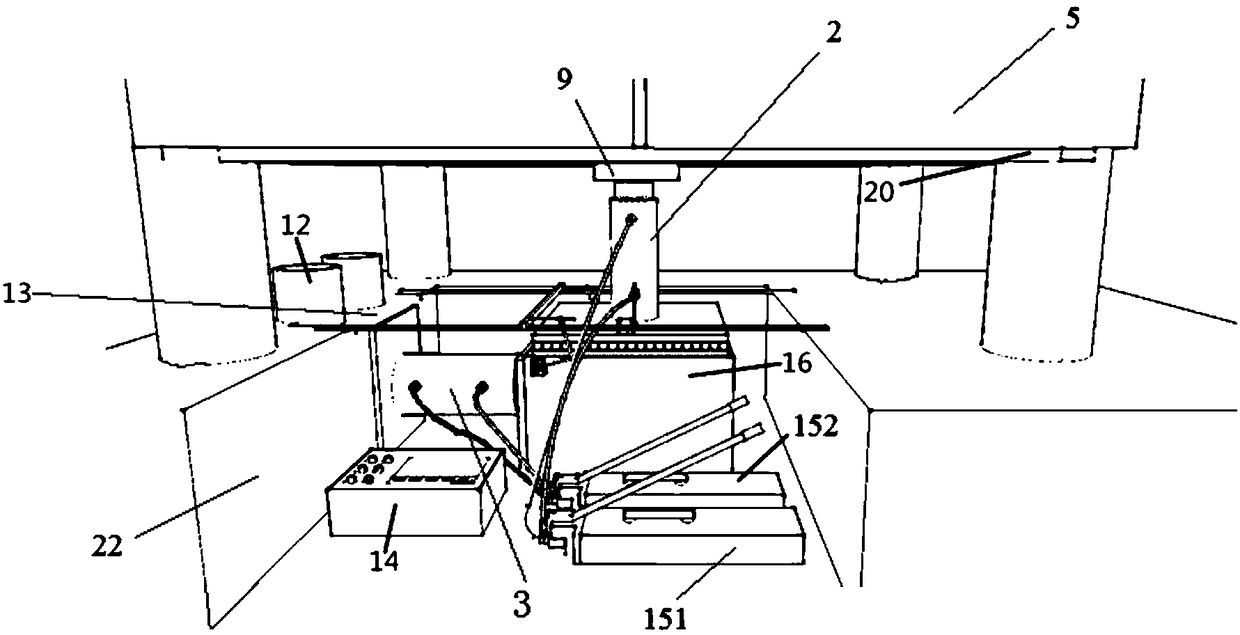 Device and method suitable for in-situ direct shear test of rock-soil body in tunnel