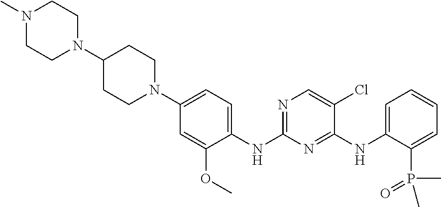 Pharmaceutical formulations comprising 5-Chloro-N4-[2-(dimethylphosphoryl)phenyl]-N2-{2-methoxy-4-[4-(4-methylpiperazin-1-yl)piperidin-1-yl]phenyl}pyrimidine-2,4-diamine