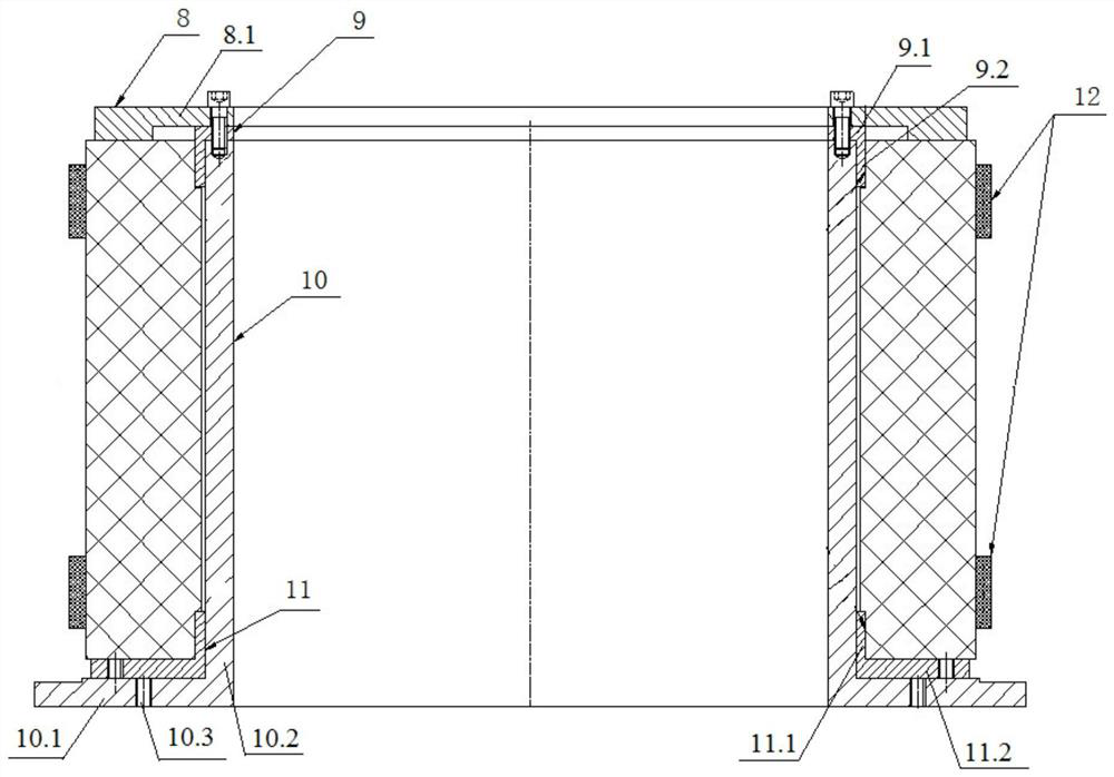 Special device for precise block bonding of throat liner of large solid rocket engine