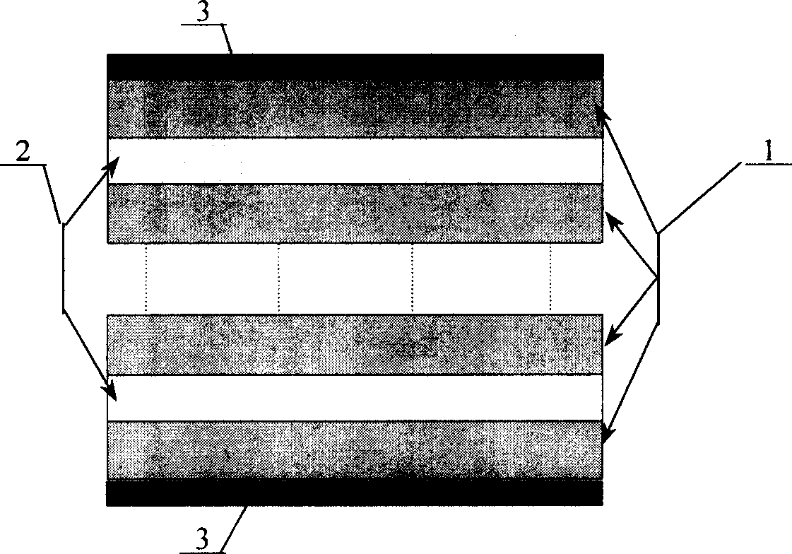 Method for preparing titanium aluminium alloy sheet material from foil element by hot pressing diffusion transformation synthesis