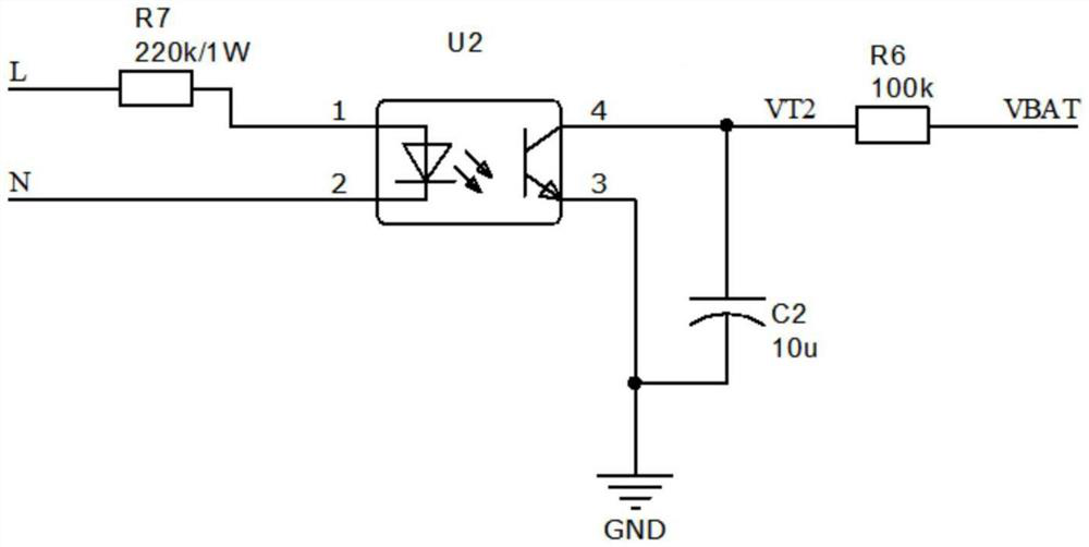 Power failure alarm and system based on GPRS network