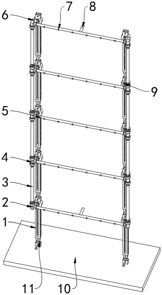 Spraying dust falling and cooling device based on building construction