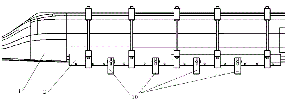 Process method for replacement and repair of iron clad of main blade made of composite material