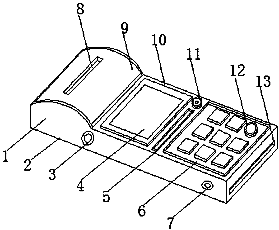 Separable electronic payment equipment