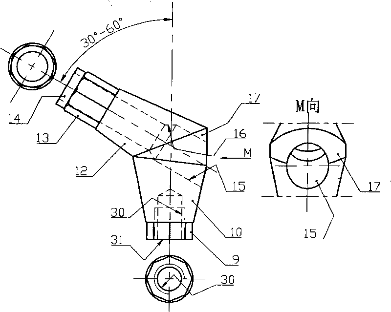 Bending large-angle base station device