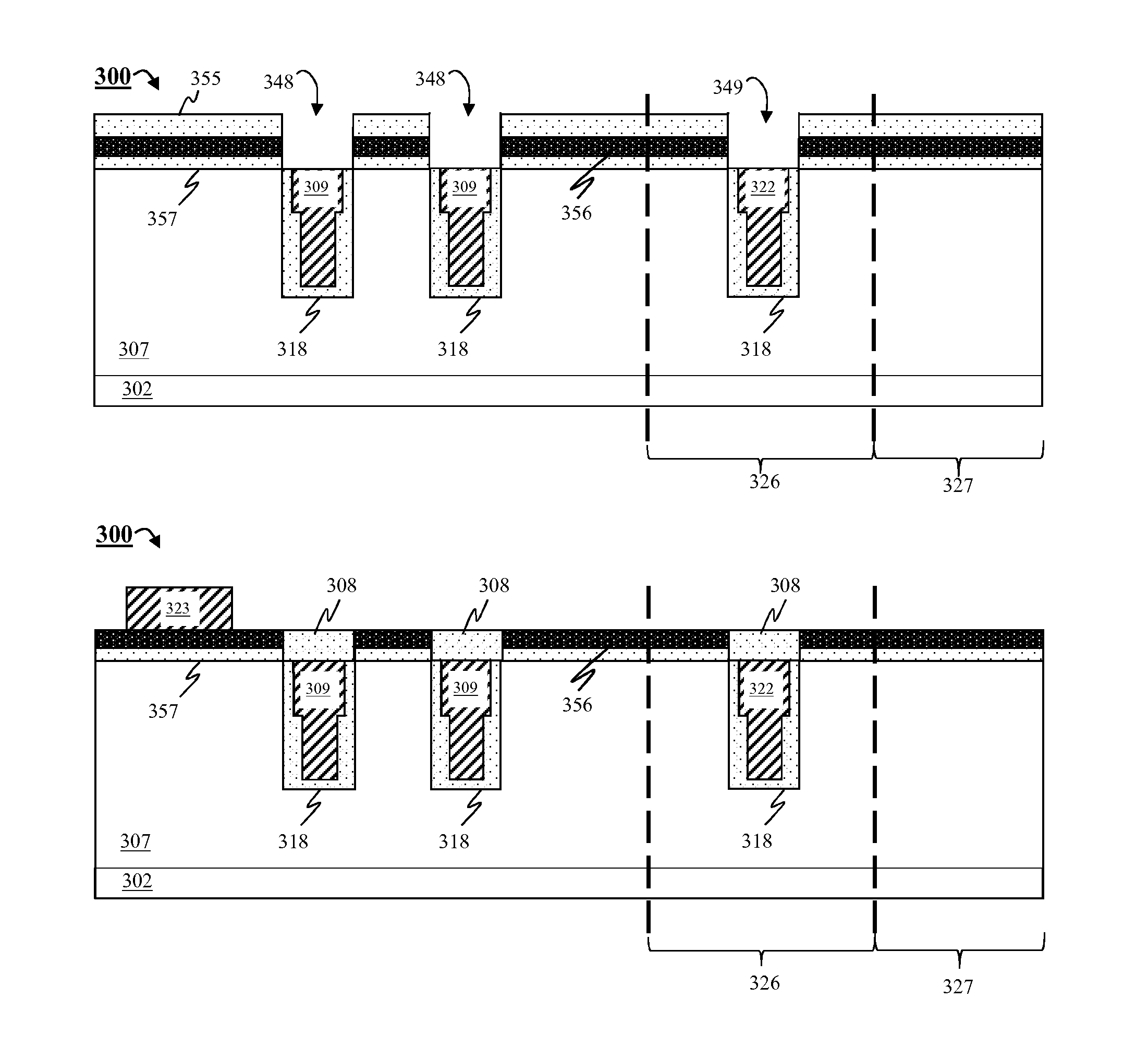 High density trench-based power MOSFETs with self-aligned active contacts and method for making such devices