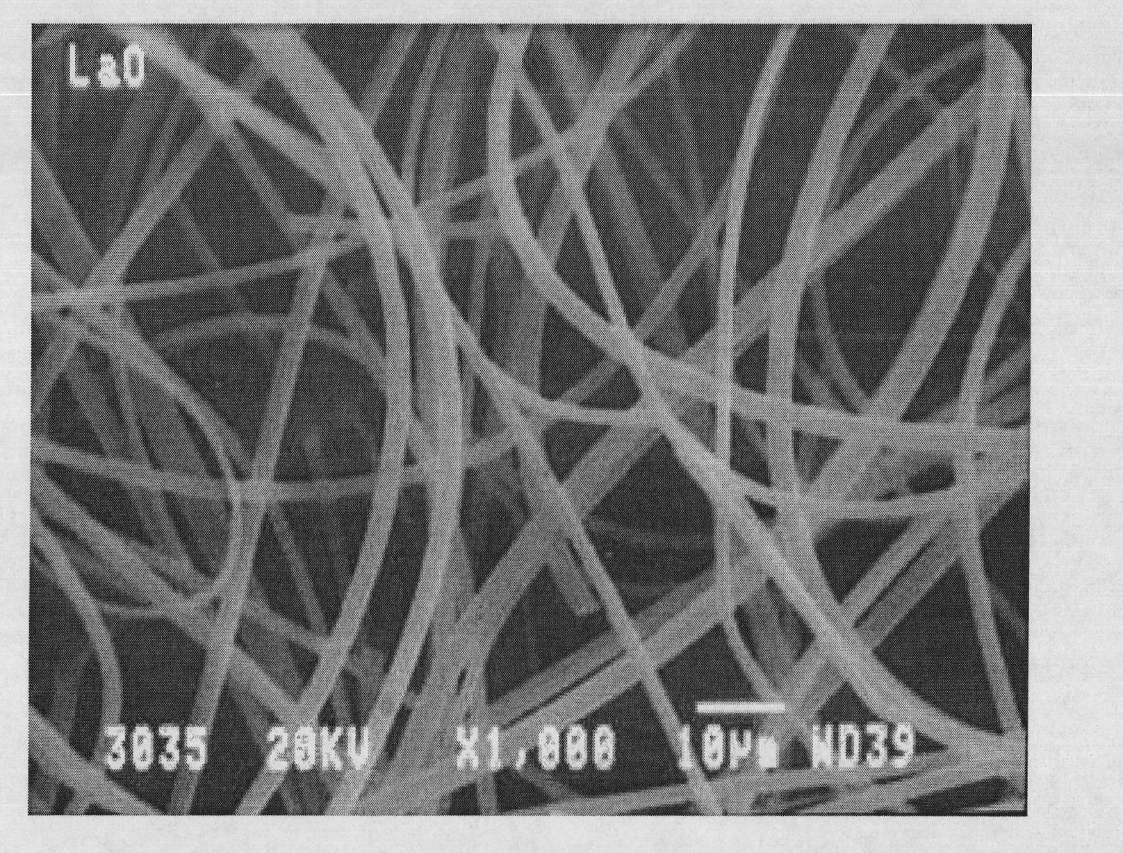 Method for preparing lanthanum hydroxide porous hollow nano-fiber and chain-like nano-fiber